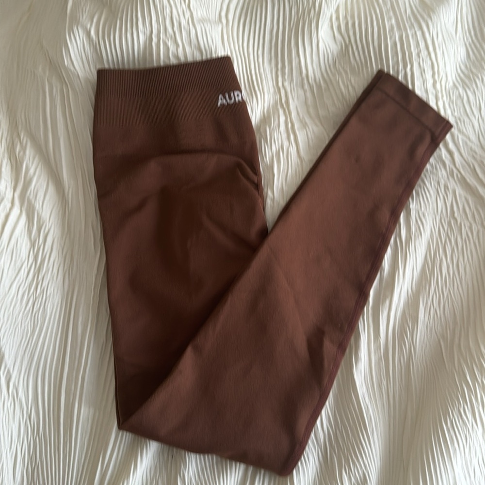 AUROLA Workout Leggings for Women Seamless Scrunch Tights Yoga Pants Medium